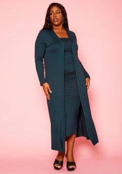 Plus Size Tube Maxi Dress & Cardigan Set -Asoph Sales Shop 2021250 002 2