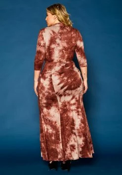 Plus Size Tie Dye Crop Top & Mermaid Flare Skirt -Asoph Sales Shop 2021316 002 4