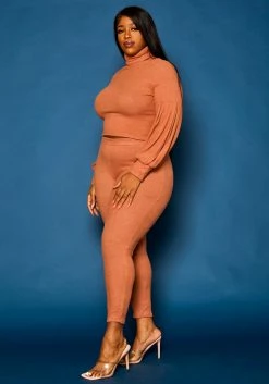 Plus Size Perfect Ribbed Knit Matching Set -Asoph Sales Shop 2021319 002 3