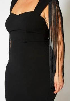 Plus Size Fringe Sleeve Midi Dress 13 Plus Size Fringe Sleeve Midi Dress -Asoph Sales Shop 2021346 001 5