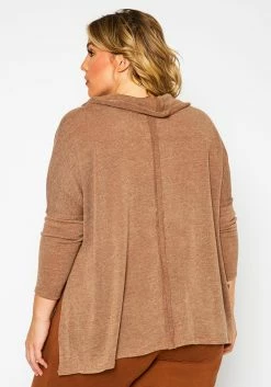 Plus Size Funnel Neck Sweater Top -Asoph Sales Shop 2021350 002 3