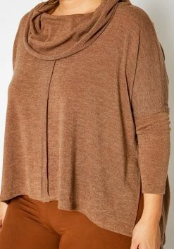 Plus Size Funnel Neck Sweater Top -Asoph Sales Shop 2021350 002 4
