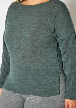 Plus Size Knit Long Sleeve Top -Asoph Sales Shop 2021356 007 4