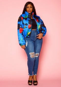 Plus Size Iconic Moment High Neck Puffer Jacket -Asoph Sales Shop 2021361 001 2