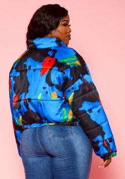 Plus Size Iconic Moment High Neck Puffer Jacket -Asoph Sales Shop 2021361 001 4