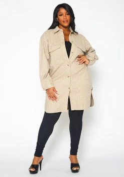 Plus Size Warm Wool Knit Coat -Asoph Sales Shop 2021390 001 4