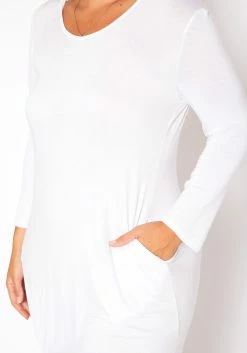 Plus Size Curved Hem Hooded Midi Dress -Asoph Sales Shop 2022400 001 5