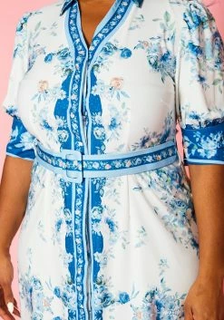 Plus Size Oriental Floral Print Maxi Dress -Asoph Sales Shop 2022402 001 5