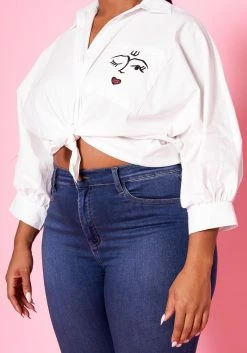 Plus Size Pocket Print Collar Neck Shirt 17 Plus Size Pocket Print Collar Neck Shirt -Asoph Sales Shop 2022428 001 11