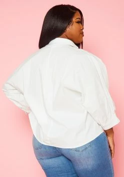 Plus Size Pocket Print Collar Neck Shirt 22 Plus Size Pocket Print Collar Neck Shirt -Asoph Sales Shop 2022428 001 4