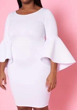 Plus Size Angel Sleeve Mini Dress -Asoph Sales Shop 2022458 001 5