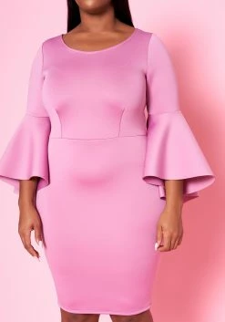 Plus Size Angel Sleeve Mini Dress -Asoph Sales Shop 2022458 004 5