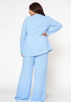 Plus Size Day In The Office Blazer & Pants Set 11 Plus Size Day In The Office Blazer & Pants Set -Asoph Sales Shop 2022463 003 4