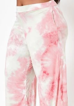 Plus Size Tie Dye Crop Top & High Waist Pants -Asoph Sales Shop 2022513 001 5