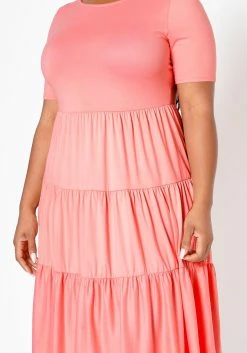 Plus Size Effortless Ruffled Fit & Flare Dress -Asoph Sales Shop 2022516 001 3