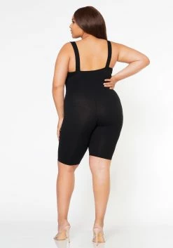 Plus Size Simply Flawless Cotton Cami Romper -Asoph Sales Shop 2022590 001 3