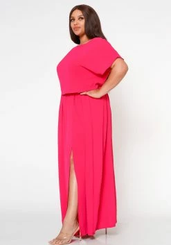 Plus Size Sincere Crop Blouse & Flare Maxi Skirt Set -Asoph Sales Shop 2022594 002 3