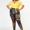 Plus Size Wrap Around Top & Leggings Set