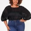 Plus Size Pleated Dolman Sleeve Top