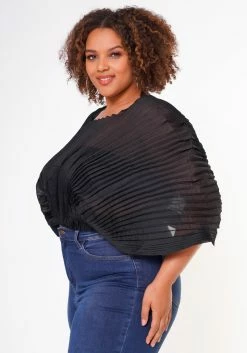 Plus Size Pleated Dolman Sleeve Top -Asoph Sales Shop 2022648 001 4