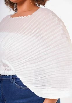 Plus Size Pleated Dolman Sleeve Top -Asoph Sales Shop 2022648 002 6