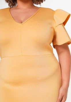 Plus Size Shoulder Flare Maxi Dress -Asoph Sales Shop 2022653 003 4