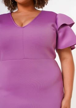 Plus Size Shoulder Flare Maxi Dress -Asoph Sales Shop 2022653 004 0