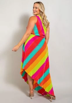 Plus Size Asymmetric One Shoulder Dress -Asoph Sales Shop 2022664 001 4