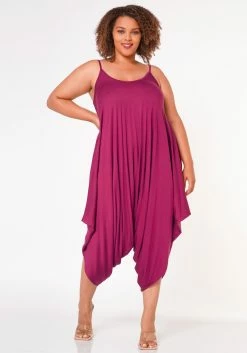 Plus Size Harem Cami Jumpsuit