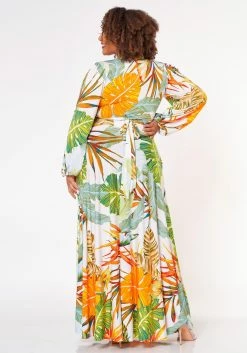 Plus Size Summer Leaf Two Piece Set -Asoph Sales Shop 2022666 001 4