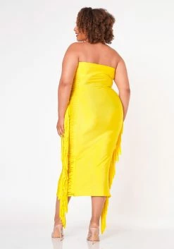 Plus Size Side Fringe Hem Bodycon Tube Dress -Asoph Sales Shop 2022671 002 4